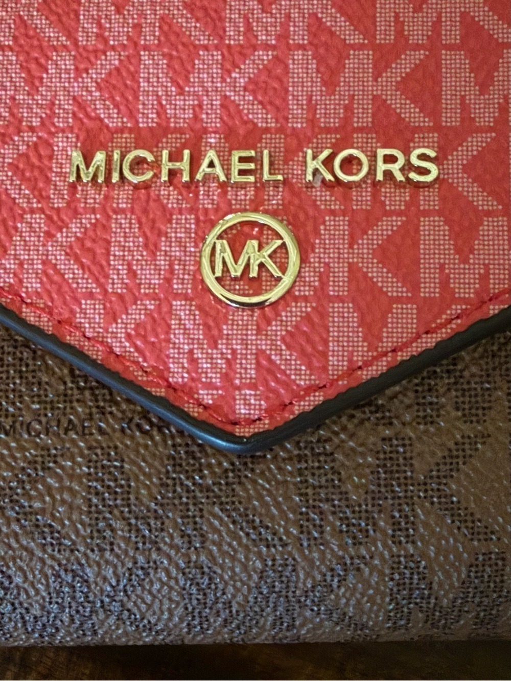 Michael Kors Jet Set Charm Wallet NWT • Brown MK Logo • Zip Around - Picture 4 of 11